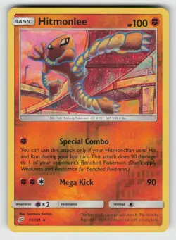 Reverse Holo Hitmonlee 73/181 Uncommon Team Up Near Mint - Image 1
