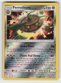Reverse Holo Ferrothorn 103/181 Rare Team Up Near Mint - Image 1