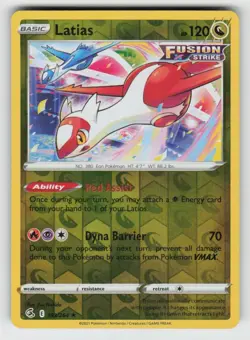 Reverse Holo Latias 193/264 Rare Fusion Strike Near Mint - Image 1