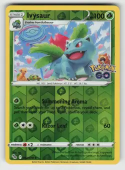 Reverse Holo Ivysaur 002/078 Uncommon Pokemon GO Near Mint - Image 1