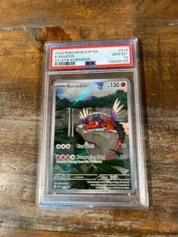 POKEMON 2023 Scarlet Violet ETB Svp En KORAIDON #014 PSA 10 Gem Mint - Image 1