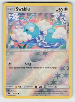 Reverse Holo Swablu 57/70 Common Dragon Majesty Near Mint - Image 1
