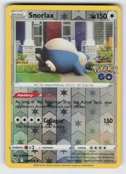 Reverse Holo Snorlax 055/078 Rare Pokemon GO Near Mint - Image 1