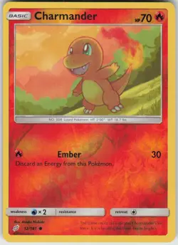 Reverse Holo Charmander 12/181 Common Team Up Near Mint - Image 1