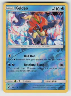 Reverse Holo Keldeo 26/73 Rare Shining Legends Near Mint - Image 1