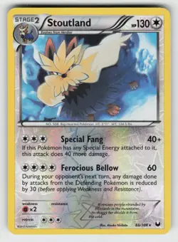 Reverse Holo Stoutland 88/108 Rare Dark Explorers Near Mint - Image 1