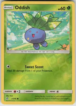 Reverse Holo Oddish 2/236 Common Cosmic Eclipse Near Mint - Image 1