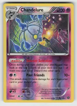 Reverse Holo Chandelure 50/114 Rare Steam Siege Near Mint - Image 1