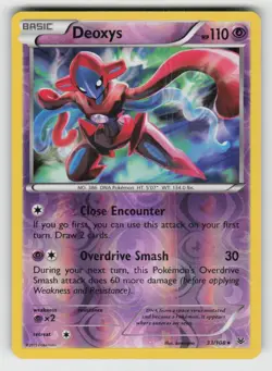 Reverse Holo Deoxys 33/108 Rare Roaring Skies Near Mint - Image 1