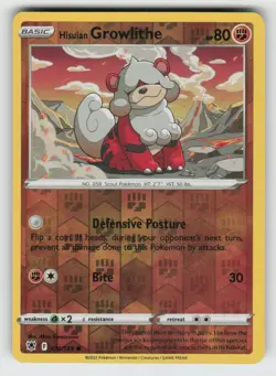 Reverse Holo Hisuian Growlithe 070/189 Common Astral Radiance Near Mint - Image 1