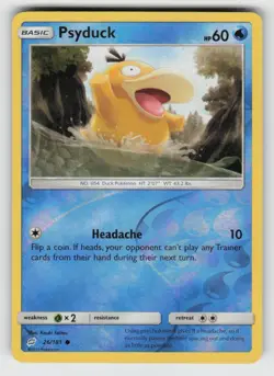 Reverse Holo Psyduck 26/181 Common Team Up Near Mint - Image 1