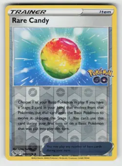 Reverse Holo Rare Candy 069/078 Uncommon Pokemon GO Near Mint - Image 1