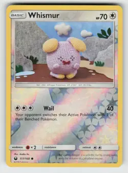 Reverse Holo Whismur 117/168 Common Celestial Storm Near Mint - Image 1