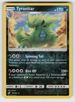 Reverse Holo Tyranitar 85/181 Rare Team Up Near Mint - Image 1