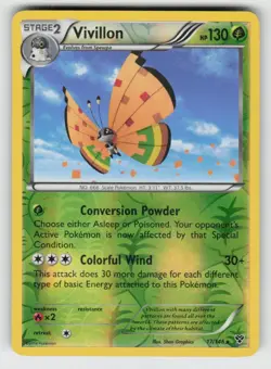 Reverse Holo Vivillon 17/146 Rare XY Near Mint - Image 1