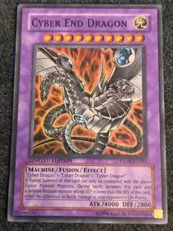 HP/DMG Yu-Gi-Oh! Cyber End Dragon STON-ENSE1 Super Rare Limited Edition - Image 1