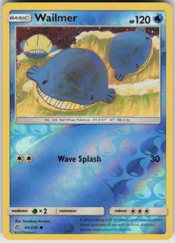 Reverse Holo Wailmer 45/236 Common Cosmic Eclipse Near Mint - Image 1