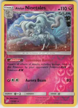 Reverse Holo Alolan Ninetales 111/181 Rare Team Up Near Mint - Image 1
