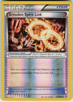 Reverse Holo Groudon Spirit Link 131/160 Uncommon Primal Clash Near Mint - Image 1