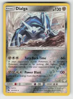 Reverse Holo Dialga 127/214 Rare Lost Thunder Near Mint - Image 1