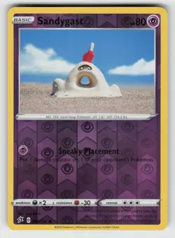 Reverse Holo Sandygast 081/192 Common Rebel Clash Near Mint - Image 1
