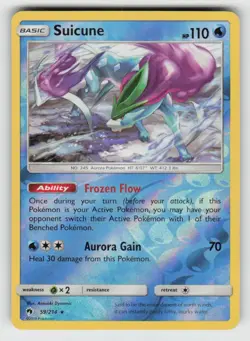 Reverse Holo Suicune 59/214 Rare Lost Thunder Near Mint - Image 1
