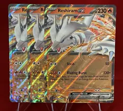 Reshiram EX - 020/086 x3 -Pokemon TCG - White Flare - MINT condition - Image 1