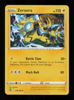 ZERAORA RARE 056/195 LP POKEMON - Image 1