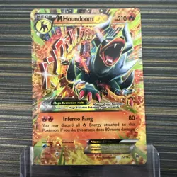 Pokemon M Houndoom EX 22/162 Breakthrough Ultra Rare Full Art Holo Mega 210HP - Image 3
