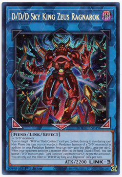 D/D/D Sky King Zeus Ragnarok DOOD-EN049 Secret Rare NM Yu-Gi-Oh! TCG #2 - Image 1