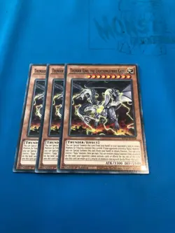 YUGIOH 3x Common/Rare Thunder King, The Lightningstrike Kaiju Mixed Sets - Image 1
