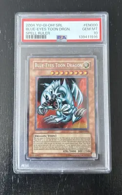 Yu-Gi-Oh! 2004 Blue-Eyes Toon Dragon SRL-EN000 Spell Ruler PSA 10 GEM MINT - Image 1