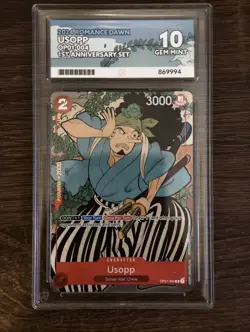Usopp OP01-004 - 1st Anniversary Premium Bandai Promo One Piece ACE 10 - Image 3