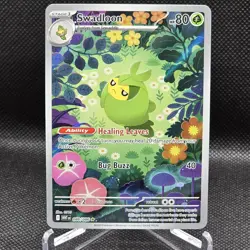 Swadloon 088/086 Illustration Rare IR White Flare Pokemon Card - Image 1