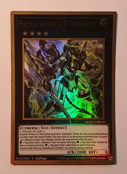 Yugioh Primathmech Alembertian MGED-DE030 Premium Gold Rare 1st Edition NM - Image 1