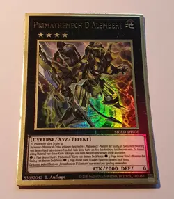 Yugioh Primathmech Alembertian MGED-DE030 Premium Gold Rare 1st Edition NM - Image 2