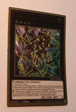 Yugioh Primathmech Alembertian MGED-DE030 Premium Gold Rare 1st Edition NM - Image 3
