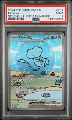 2024 Pokemon Paldean Fates 232 Mew EX Special Illustration Rare PSA 9 149390031 - Image 1