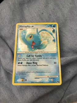 2007 Pokemon TCG POP Series 6 Manaphy Holo Rare 3/17 NM/LP - Image 1