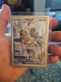 Pokemon TCG Fraxure 077/064 Shrouded Fable Illustration - Image 1