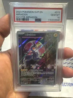 PSA 10 GEM MT - Miraidon 013 Sv: Scarlet & Violet Promo Cards Holo - Image 1