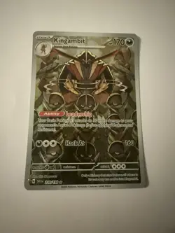 Kingambit 220/198 Illustration Rare Scarlet & Violet Pokemon Holo Near Mint - Image 1