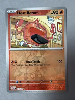 Pokemon TCG * SV Paldean Fates * 13/91 Heat Rotom REVERSE HOLO Rare * FRESH PK - Image 1