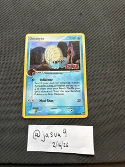 Omanyte Reverse Holo #56 Pokemon Power Keepers – AS IS – SHIPS ASAP - Image 1