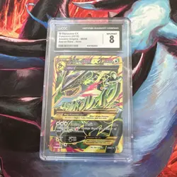 Pokemon CGC 8 M Rayquaza EX 98/98 Ancient Origins Secret Rare Full Art Holo - Image 1
