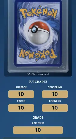 Pokemon TCG Misty's Lapras Destined Rivals 194/182 Ace 10 Prefect Sub Grades - Image 2