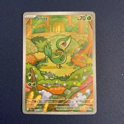 Pokemon TCG Snivy 087/086 Illustration Rare Black Bolt Near Mint - Image 1