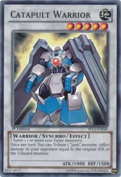 Catapult Warrior - SP13-EN049 - Common - Unlimited Edition - Damaged - Image 1