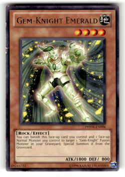 Gem-Knight Emerald PHSW-EN096 Unlimited Rare Photon Shockwave LP - Image 1