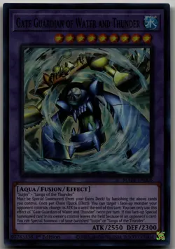 Gate Guardian of Water and Thunder Super Rare Maze of Memories MAZE-EN006 LP - Image 1